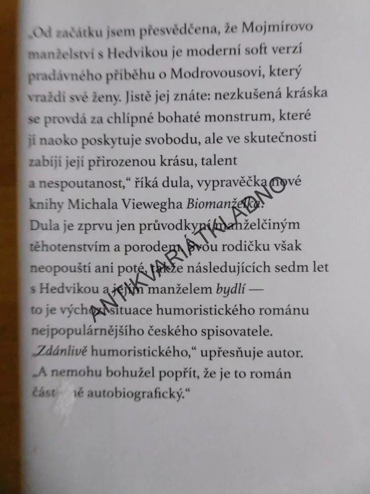 BIOMANŽELKA, MICHAL VIEWEGH, **an