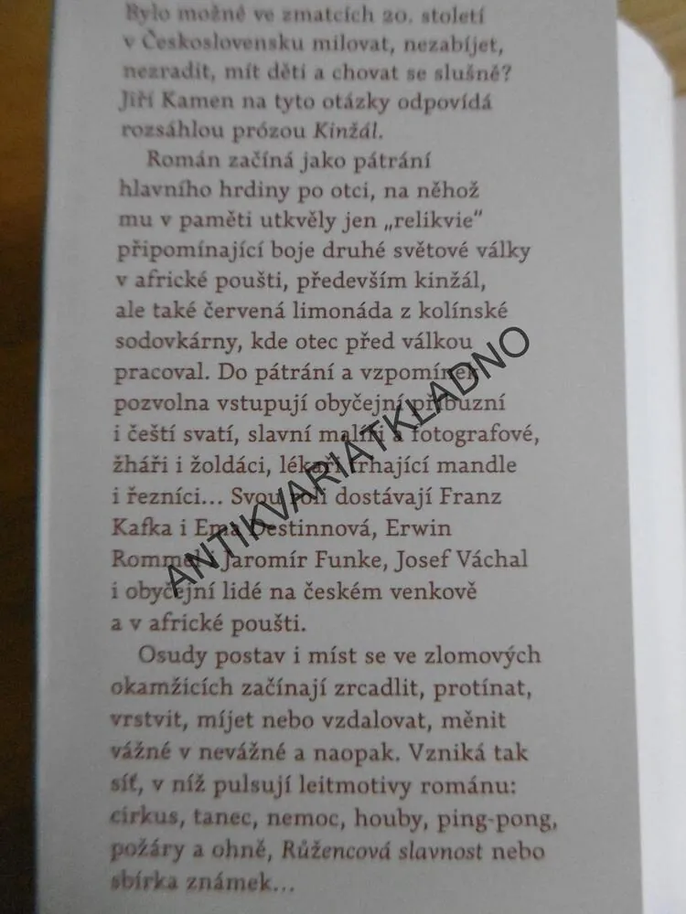 KINŽÁL, JIŘÍ KAMEN, **an