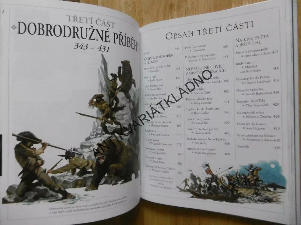 ILUSTROVANÁ KNIHA MÝTŮ, PPOHÁDEK A DOBRODRUŽNÝCH PŘÍBĚHŮ, **an