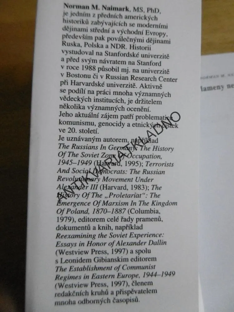 PLAMENY NENÁVISTI, NORMAN M. NAIMARK, KNIŽNICE DĚJIN A SOUČASNOSTI, **an