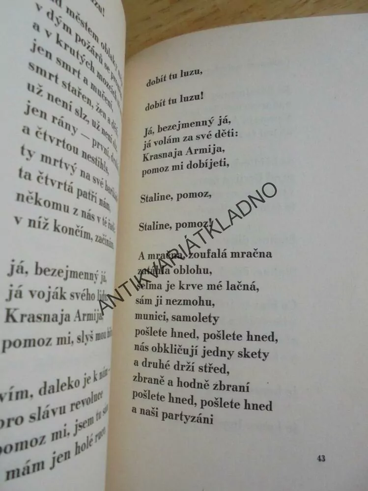 CHLÉB S OCELÍ, FRANTIŠEK HRUBÍN, STALIN,