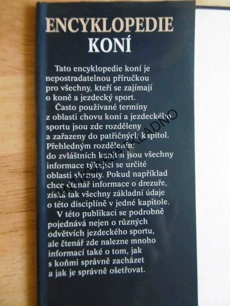 ENCYKLOPEDIE KONÍ, JOSEÉ HERMSEN **an
