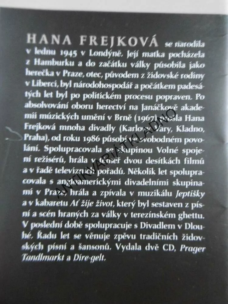 DIVNÝ KOŘENY, HANA FREJKOVÁ,