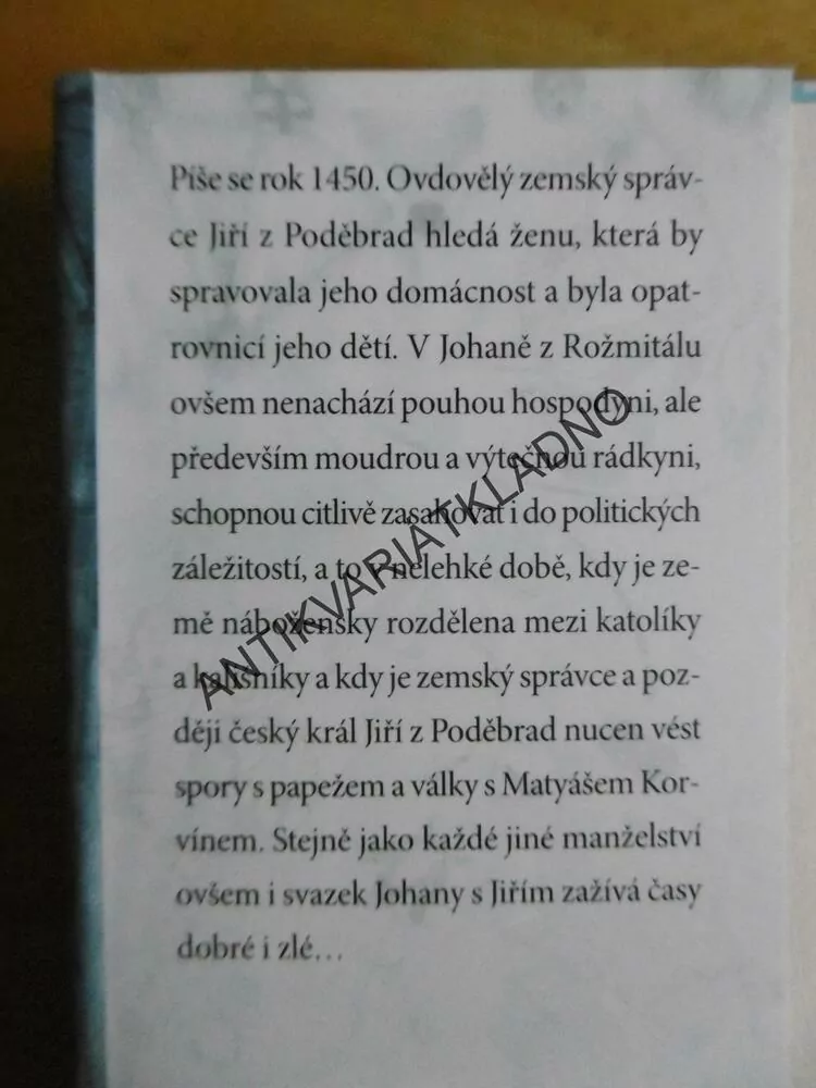 JOHANA Z ROŽMITÁLU, JIŘÍ HANIBAL, **an