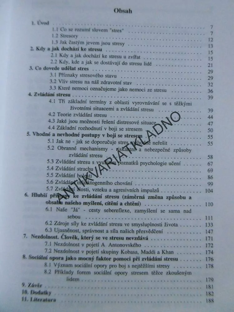 JAK ZVLÁDAT STRES, JARO KŘIVOHLAVÝ, **an