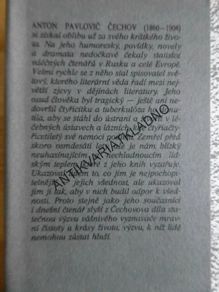 HOŘKÉ HUMORESKY, A.P. ČECHOV, **an