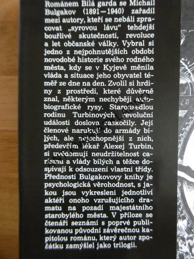 BÍLÁ GARDA, MICHAL BULGAKOV, **an