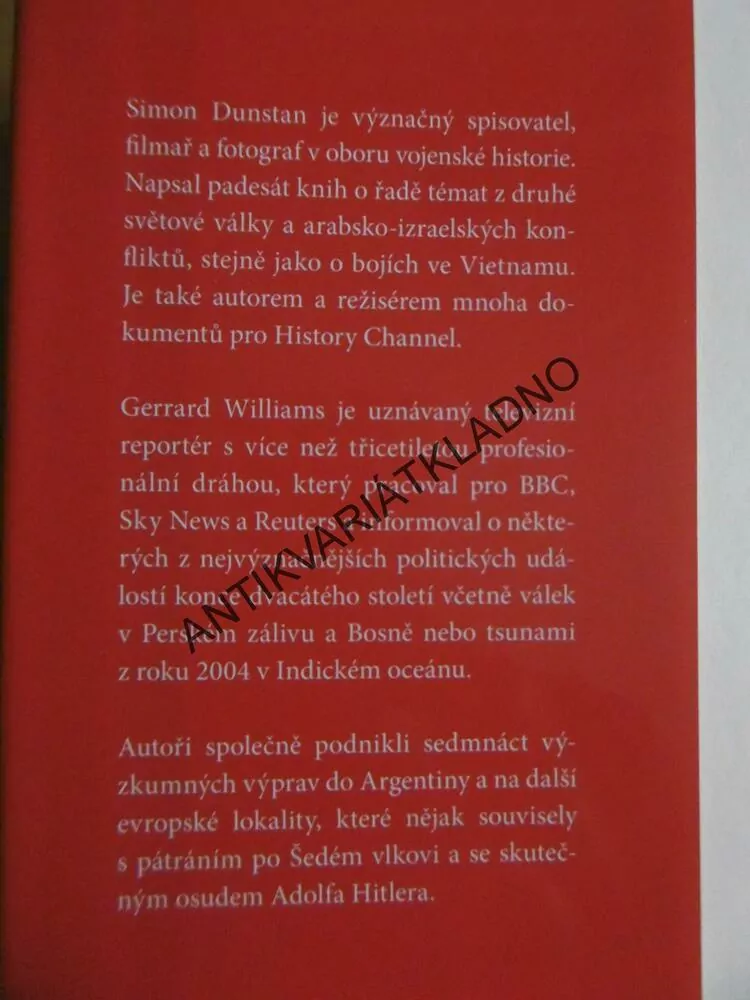 ADOLF HITLER ZEMŘEL V ROCE 1962 V ARGENTINĚ? SIMON DUNSTAN, **an