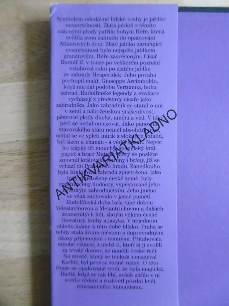 JABLKO NESMRTELNOSTI, RUDOLFÍNSKÉ LEGENDY A EVOKACE, EVA PETROVÁ, **an