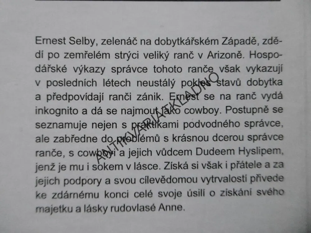 RANČER ZELENÁČ, ZANE GREY, KARAS, GLAJC, **an