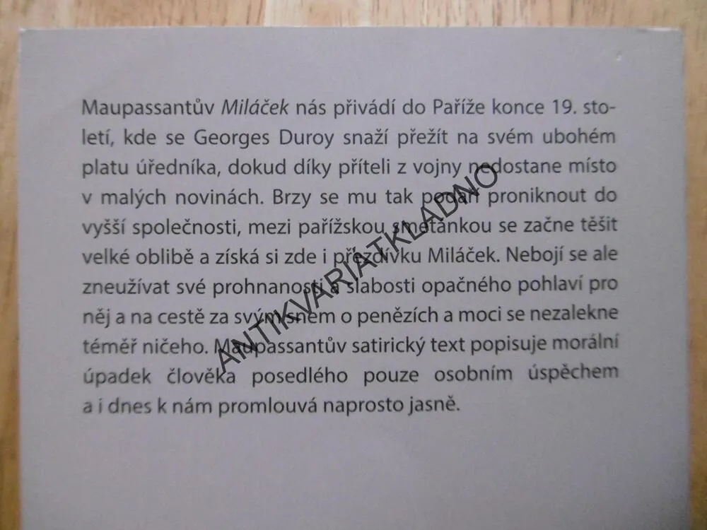 MILÁČEK, GUY DE MAUPASSANT,2016, **an 