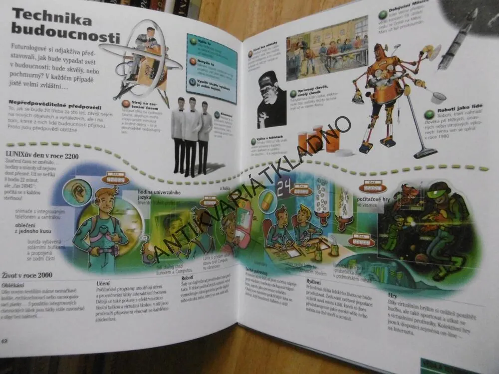 VĚDA A TECHNIKA DOKÉO, DOPRAVA, VANÁLEZY, INTERNET, POČÍTAČ, STROJE, AJ., **an