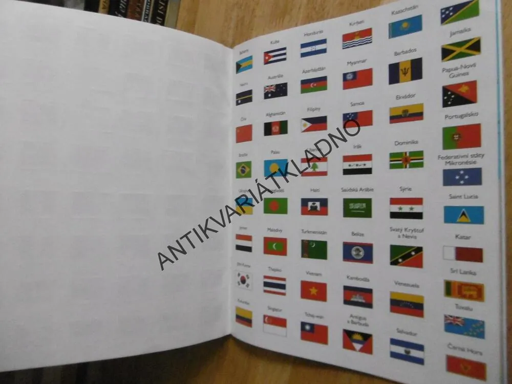VLAJKY ATLAS SE SAMOLEPKAMI, VLAJKY VŠECH ZEMÍ,