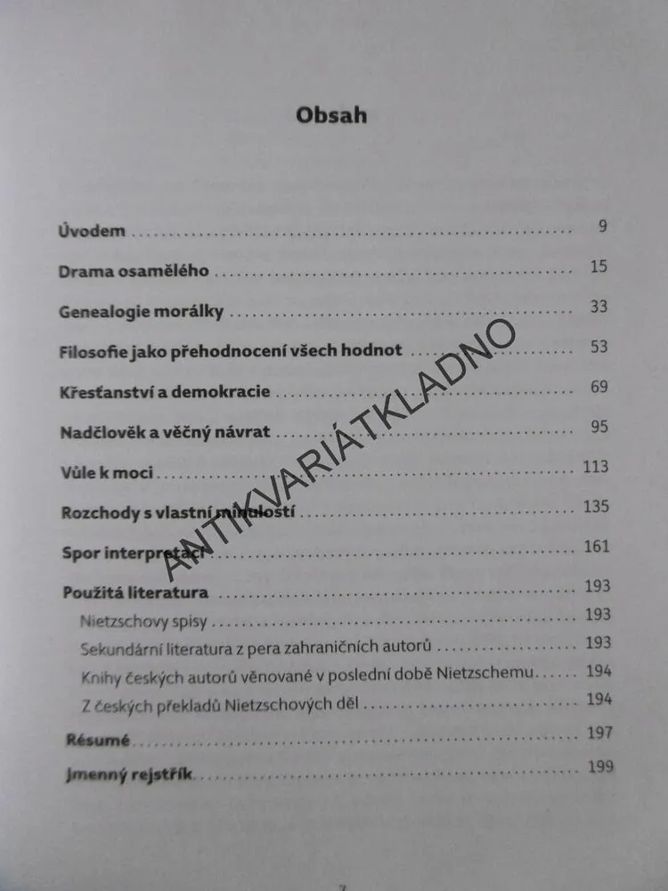 OTÁZKY NIETZSCHOVA MYŠLENÍ, FRIEDRICH NIETZSCHE, JIŘÍ PECHAR
