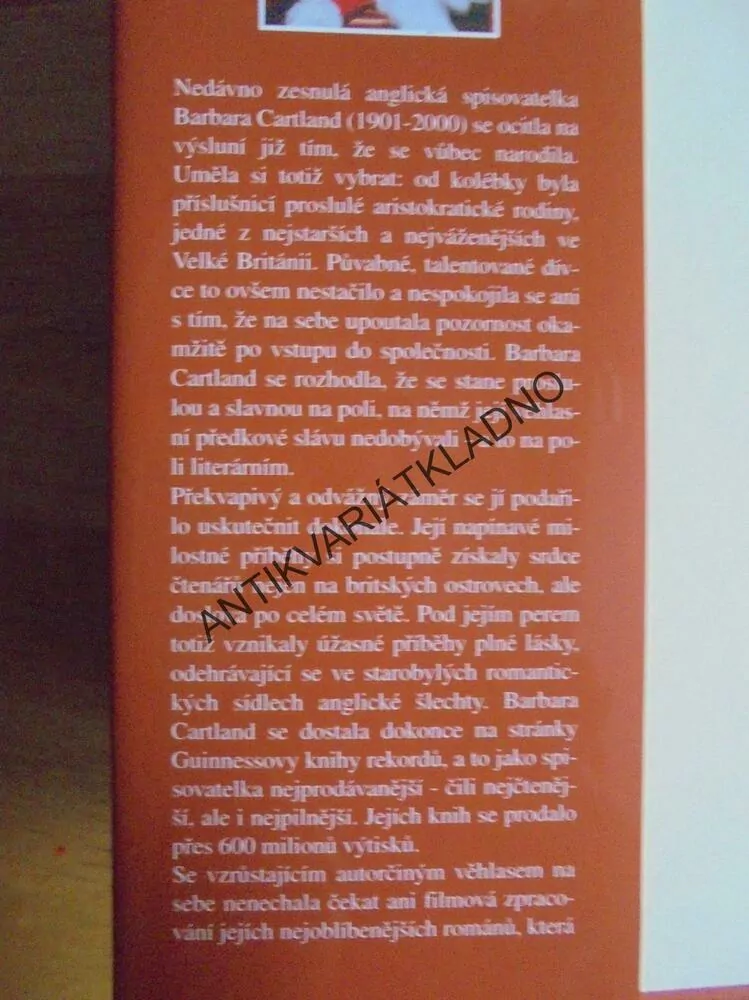 DOTEK LÁSKY, BARBARA CARTLAND, CARTLANDOVÁ