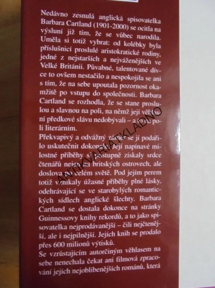PRAVÁ LÁSKA, BARBARA CARTLAND, CARTLANDOVÁ, **an