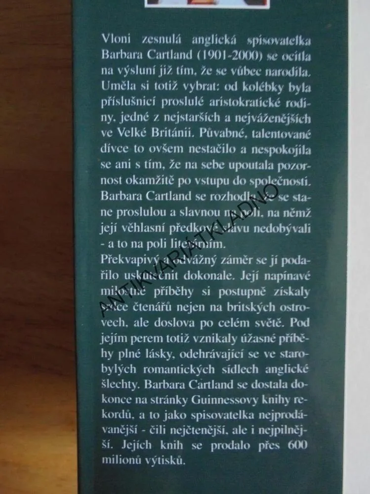 SVĚTICE A HŘÍŠNÍK, BARBARA CARTLAND, CARTLANDOVÁ