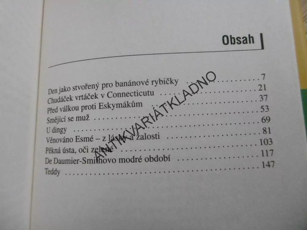 DEVĚT POVÍDEK, J.D. SALINGER, 2011, **an