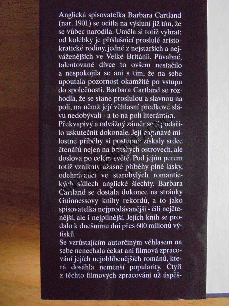 VÍTĚZSTVÍ SRDCÍ, BARBARA CARTLAND, CARTLANDOVÁ
