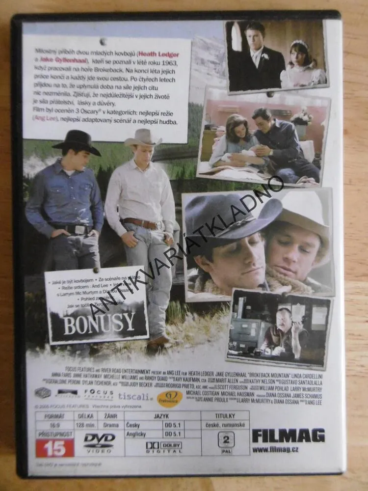 ZKROCENÁ HORA, DVD FILM 