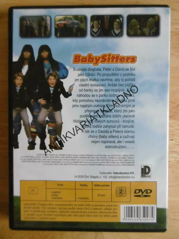 BABYSITTERS, DVD FILM 