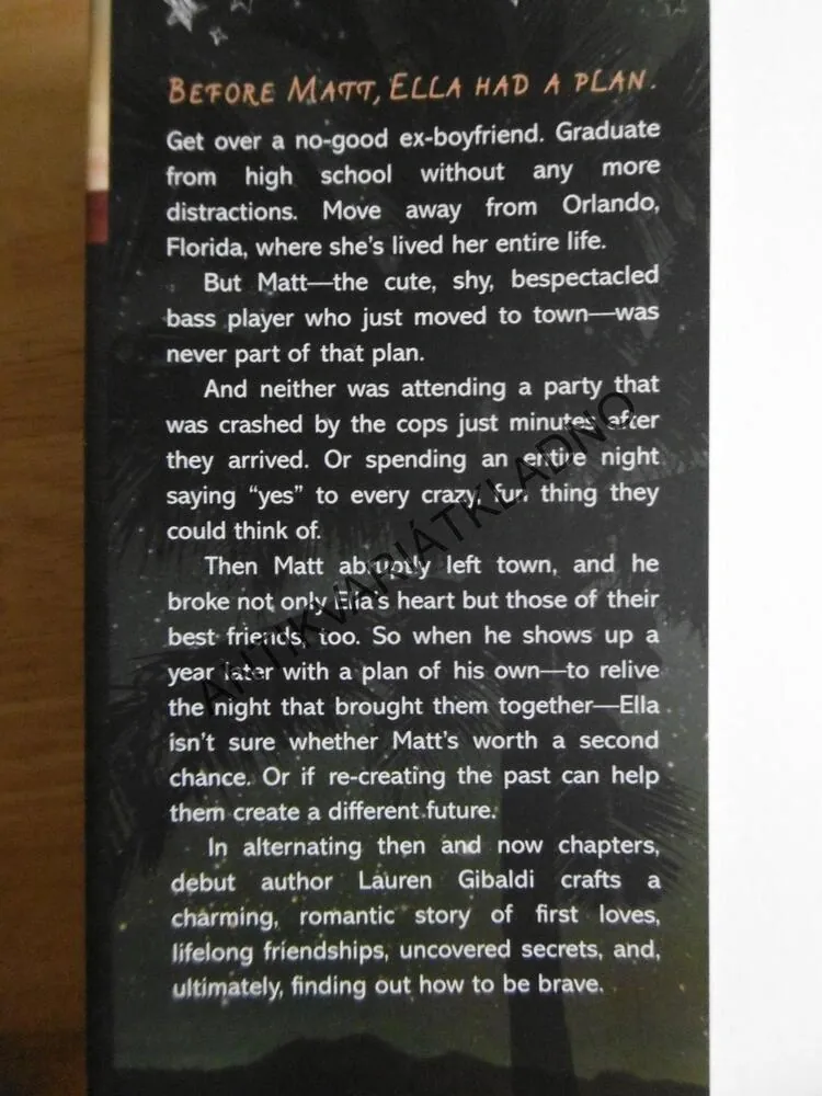 THE NIGHT WE SAID YES, LAUREN GIBALDI, ANGLICKY, **an