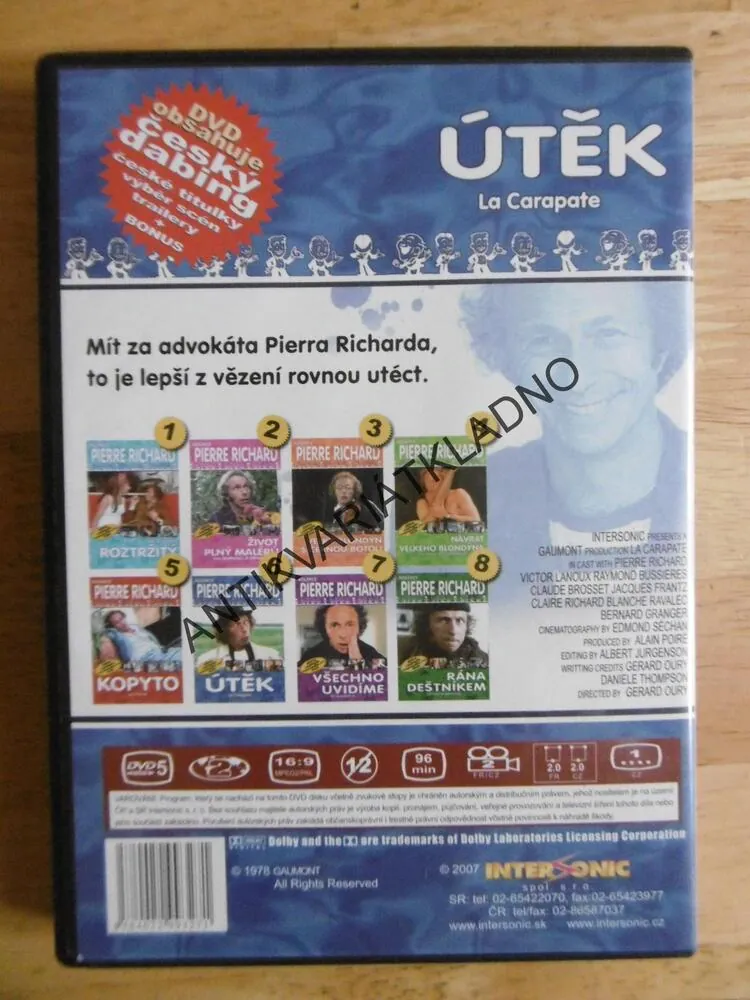 ÚTĚK, PIERRE RICHARD 6., DVD FILM