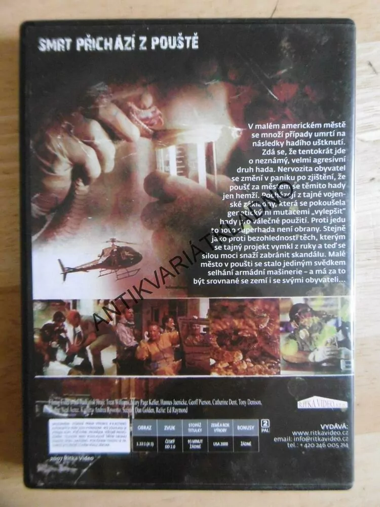 HADÍ STISK, SMRT PŘICHÁZÍ Z POUŠTĚ, DVD FILM