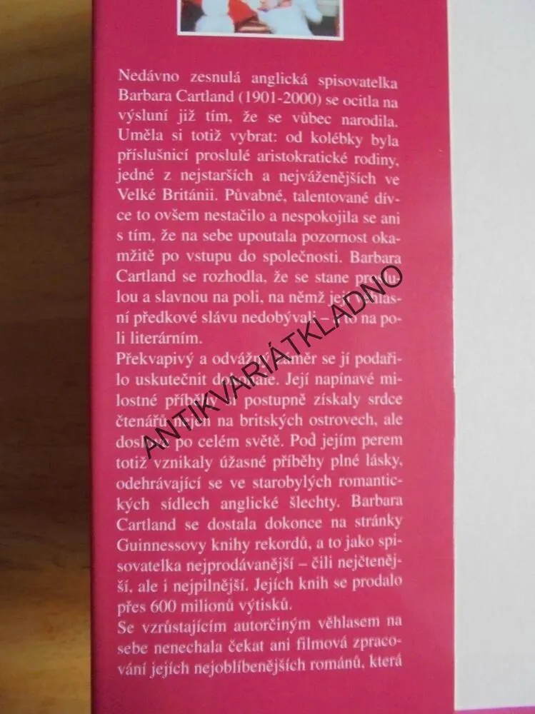 PROSTÁ VÁŠEŇ, BARBARA CARTLAND, CARTLANDOVÁ