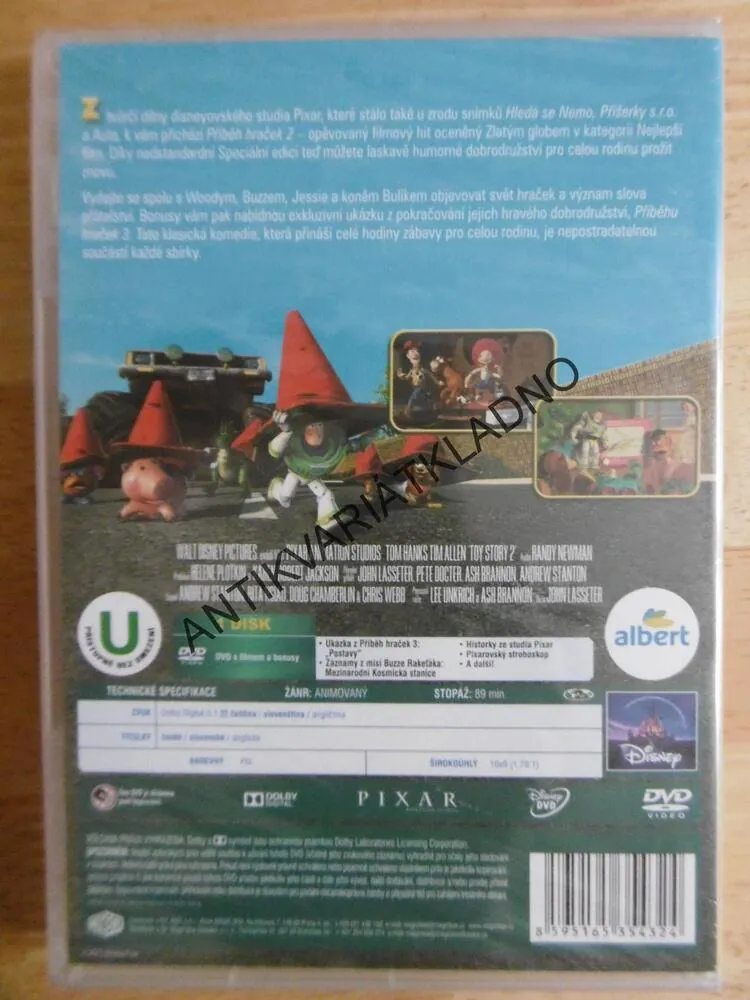 TOY STORY 2. PŘÍBĚH HRAČEK, DVD FILM DISNEY PIXAR