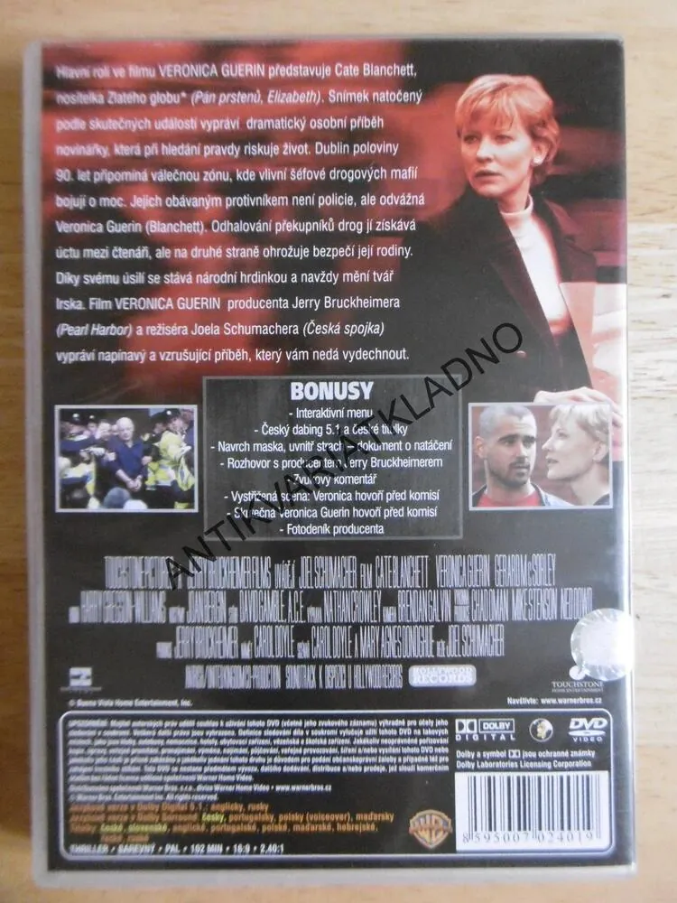 VERONICA GUERIN, DVD FILM