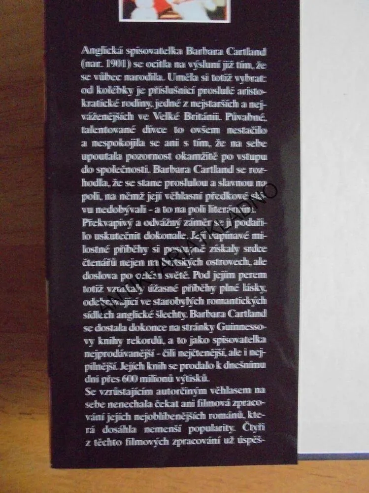 OBAVY SRDCE, BARBARA CARTLAND, CARTLANDOVÁ, **an