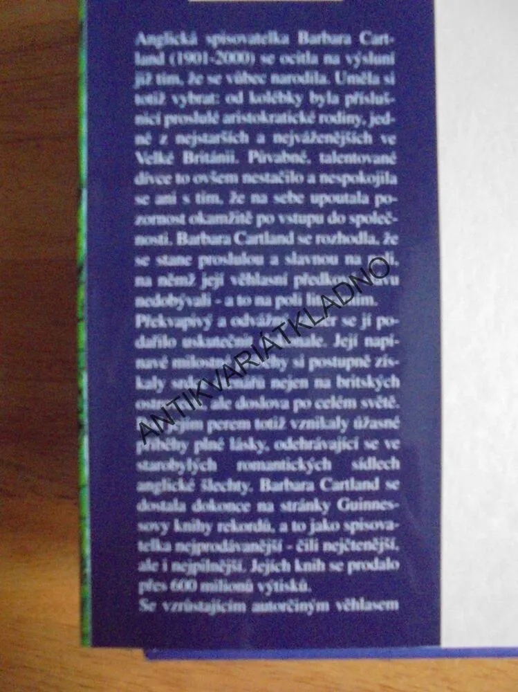 ZAKÁZANÁ LÁSKA, BARBARA CARTLAND, CARTLANDOVÁ