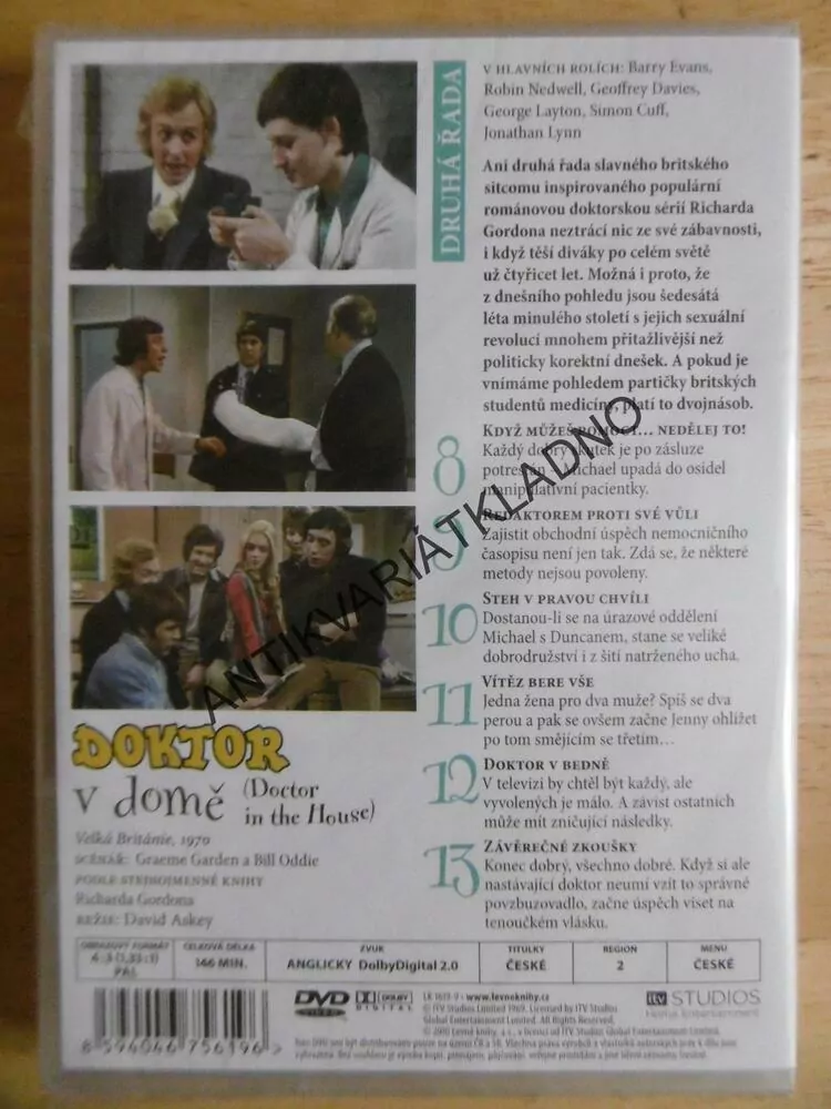 DOKTOR V DOMĚ, 2.,DÍLY 8-13., DVD FILM SITCOM