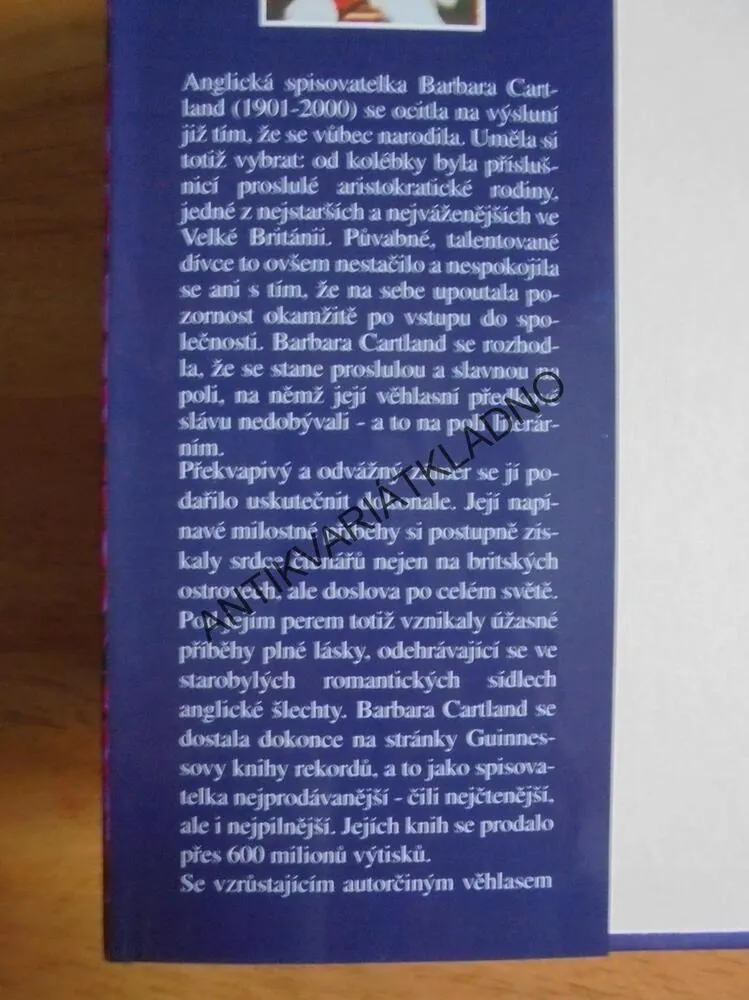 KŘÍDLA MÉHO SRDCE, BARBARA CARTLAND, CARTLANDOVÁ