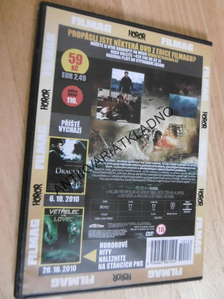 MEGAPIRAŇA, DVD FILM HOROR