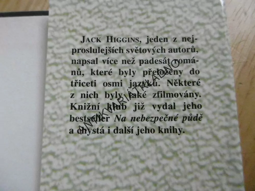 ANDĚL SMRTI, JACK HIGGINS, **an