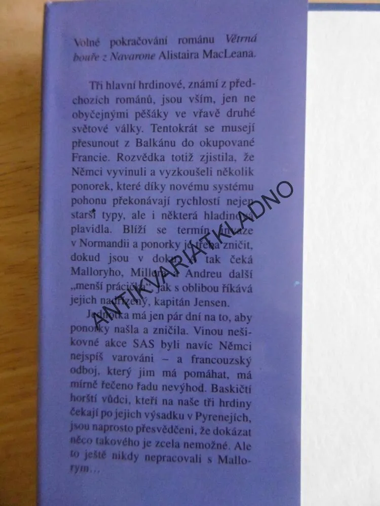ÚDERNÁ JEDNOTKA Z NAVARONE, SAM LLEWEKKYN, **an