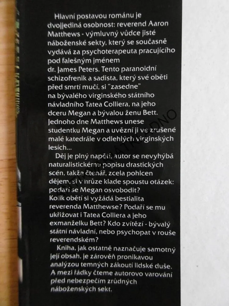 KATEDRÁLA HRŮZY, JEFFERY DEAVER, **an