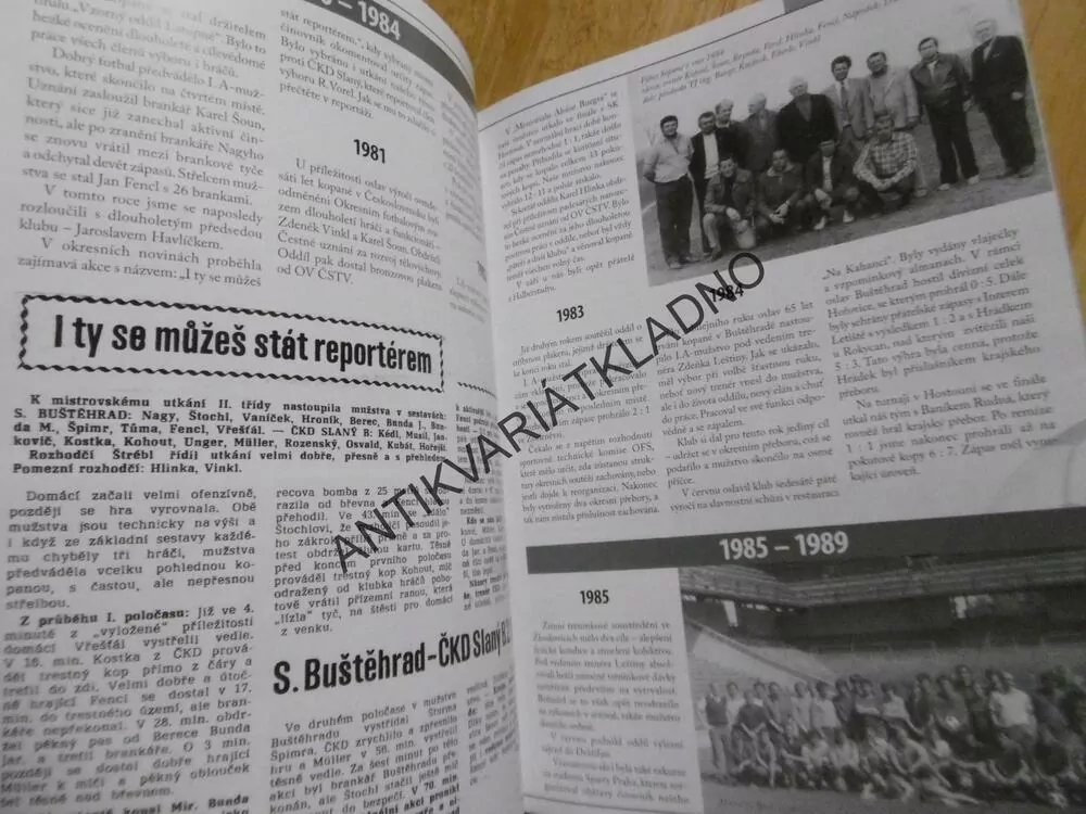 90 LET BUŠTĚHRADSKÉ KOPANÉ, FOTBAL, SPORT, 1919-2009, KLADNO, 