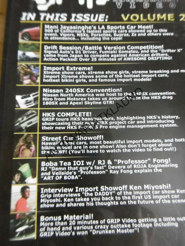 IMPORT STREET RACING, GRIP, DVD FILM DOKUMENT