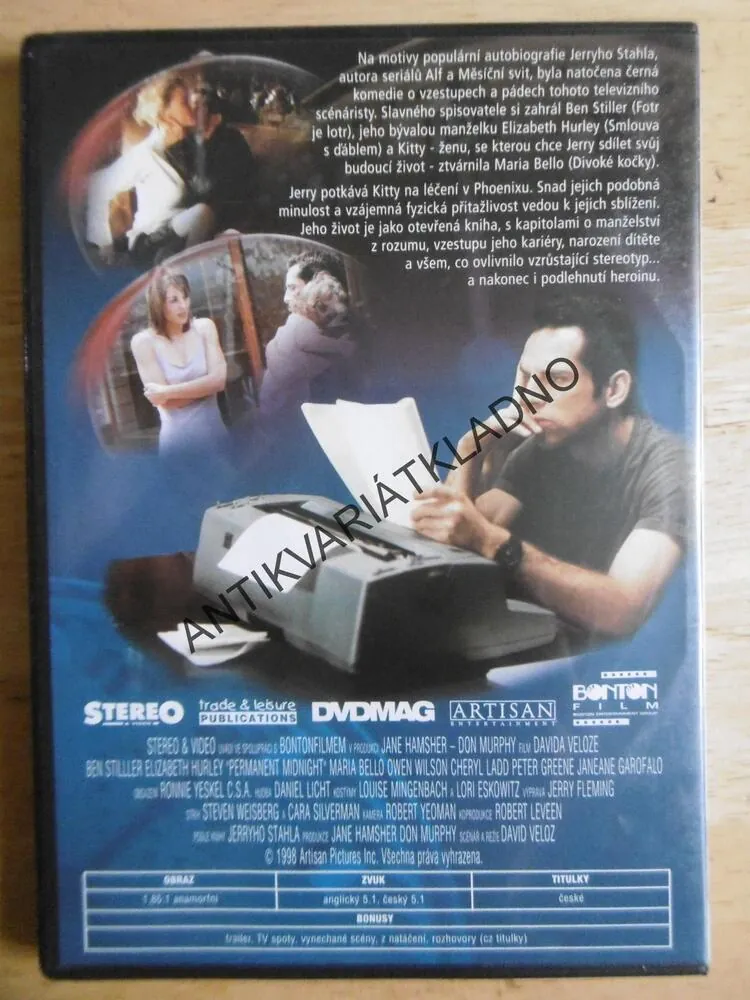 PŮLNOC NIDKY NEKONČÍ, DVD FILM