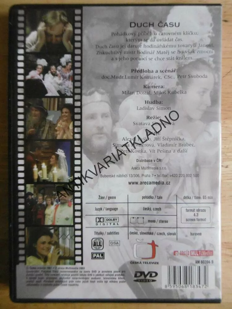 DUCH ČASU,  DVD FILM POHÁDKA