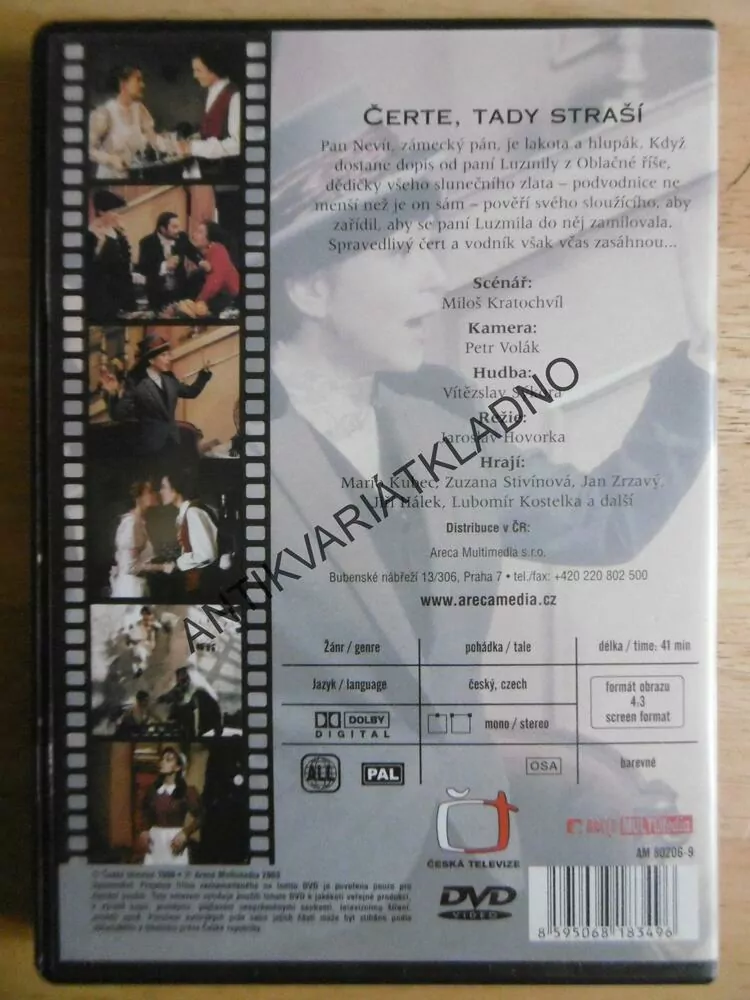 ČERTE, TADY STRAŠÍ, DVD FILM POHÁDKA