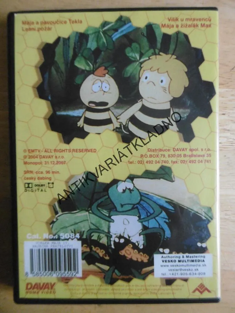 VČELKA MÁJA, BÁJEČNÁ PŘÁTELSTVÍ, DVD FILM