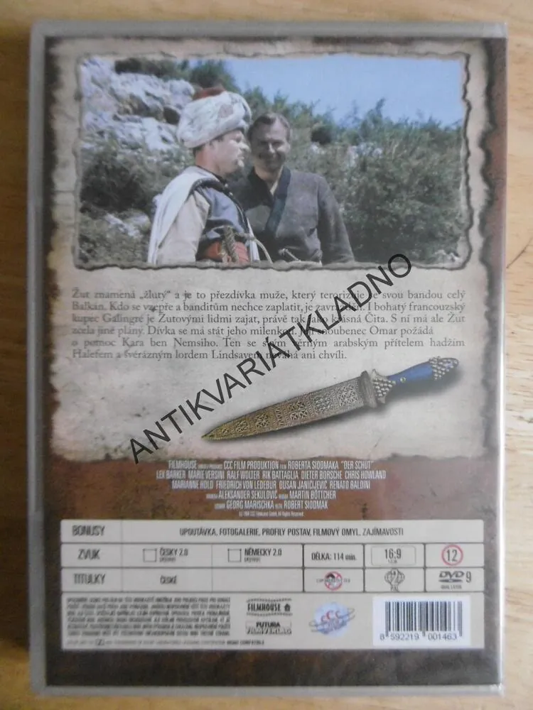 ŽUT, KAREL MAY, DVD FILM 