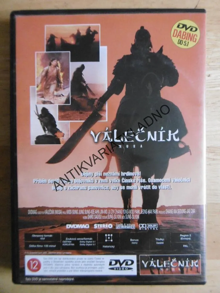 VÁLEČNÍK MUSA, DVD FILM 