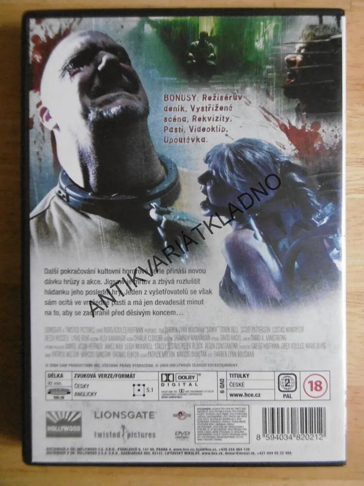 SAW 4., PASTI JSOU NASTRAŽENY, HOROR, DVD FILM