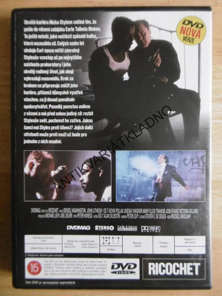 RICOCHET, DVD FILM