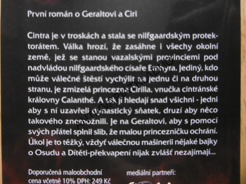 ZAKLÍNAČ 3. KREV ELFŮ, ANDRZEJ SAPKOWSKI **an